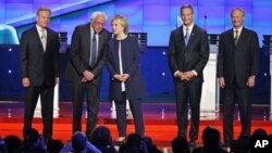 Cinco aspirantes demócratas debatieron en busca de la nominación presidencial