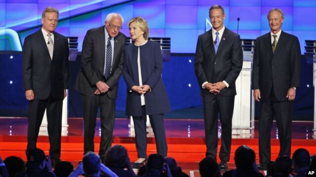 Cinco aspirantes demócratas debatieron en busca de la nominación presidencial