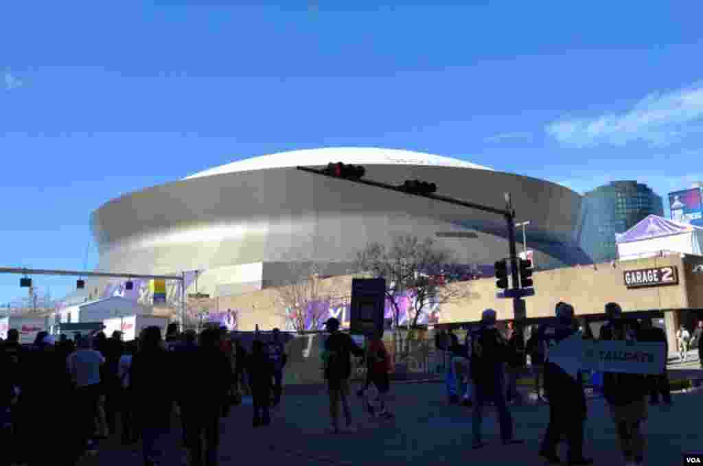 El Superdome de Nueva Orleans, escenario del Super Tazon 47.