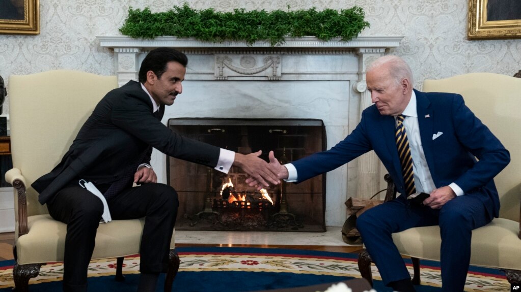 31 Ocak 2022 - ABD Başkanı Joe Biden Katar Emiri Şeyh Tamim Bin Hamad El Tani'yi Beyaz Saray'da ağırladı.
