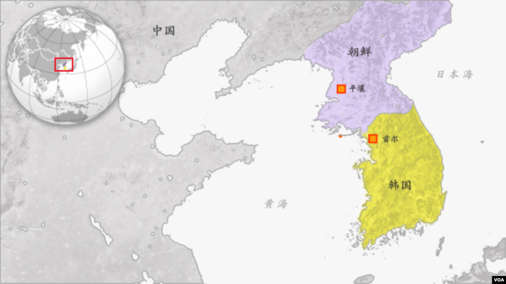 朝鲜和韩国地理位置