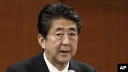 日本首相安倍。