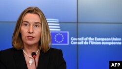 ဥရောပသမဂ္ဂရဲ့ နိုင်ငံခြားရေးနဲ့ လုံခြုံရေး မူဝါဒဆိုင်ရာ အကြီးအကဲ Federica Mogherini (အောက်တိုဘာ ၂၀၁၇)