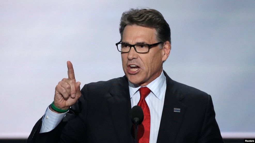 Résultat de recherche d'images pour "Rick Perry, l’ancien gouverneur du Texas, nommé secrétaire à l’Energie"