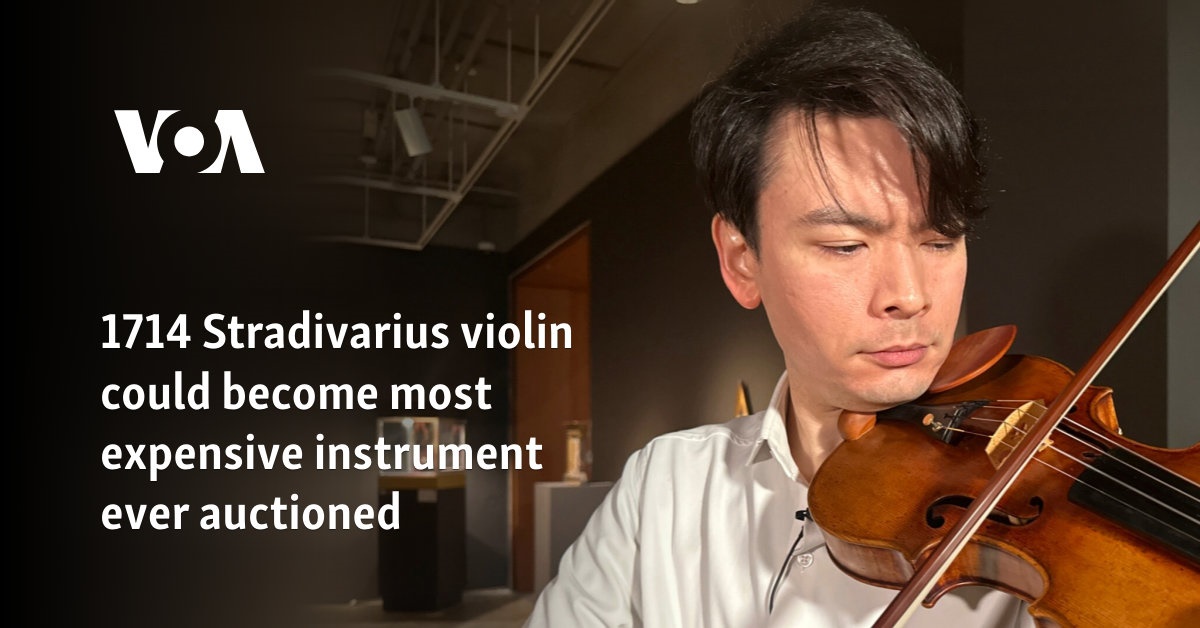 1714 Stradivarius violin could become most expensive instrument ever auctioned