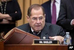 FILE - Rep. Jerrold Nadler, D-N.Y., the top Democrat on the House Judiciary Committee, arrives on Capitol Hill in Washington, Dec. 11, 2018.