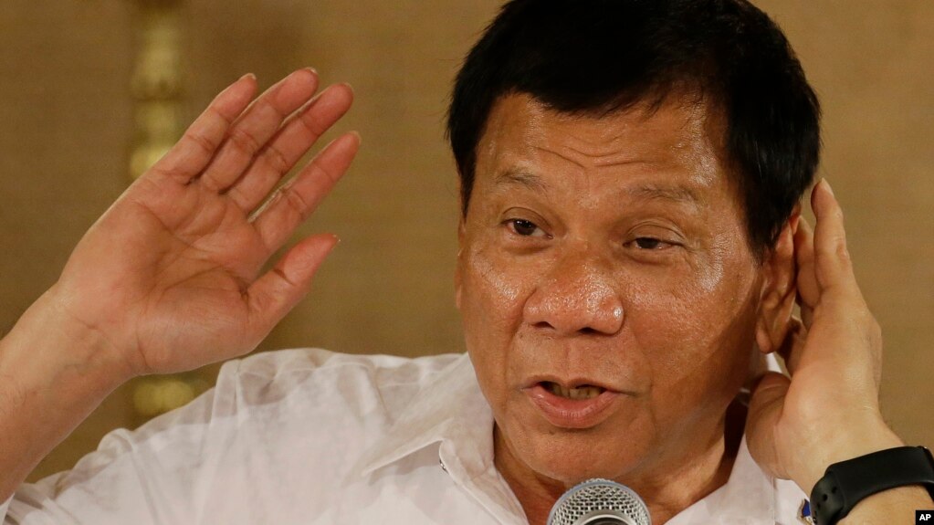 Tổng thống Philippines Rodrigo Duterte.