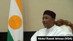 Le président du Niger Mahamadou Issoufou, 10 octobre 2016. VOA/. Abdoul-Razak Idrissa