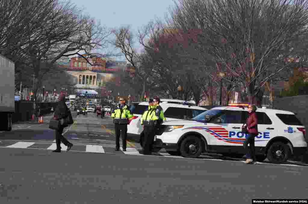 Security has been heightened in Washington, D.C., for Friday's presidential inauguration, Jan. 19, 2017.
