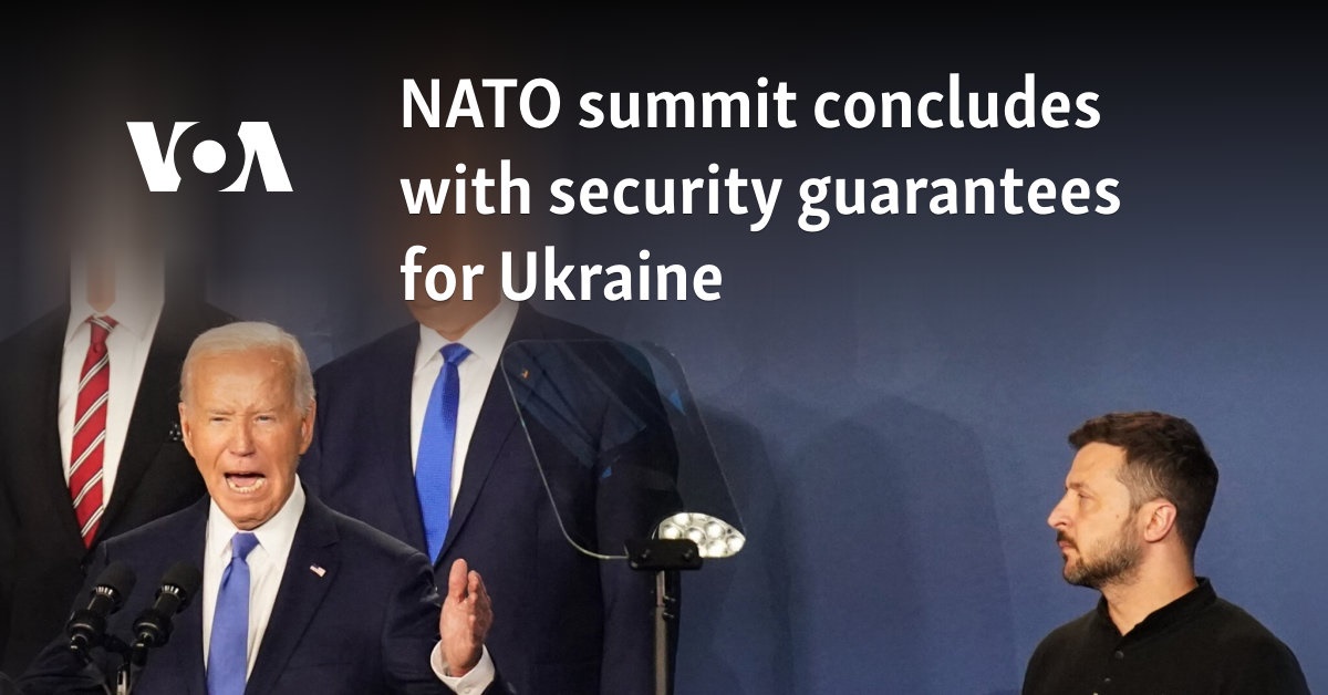 NATO summit concludes with security guarantees for Ukraine