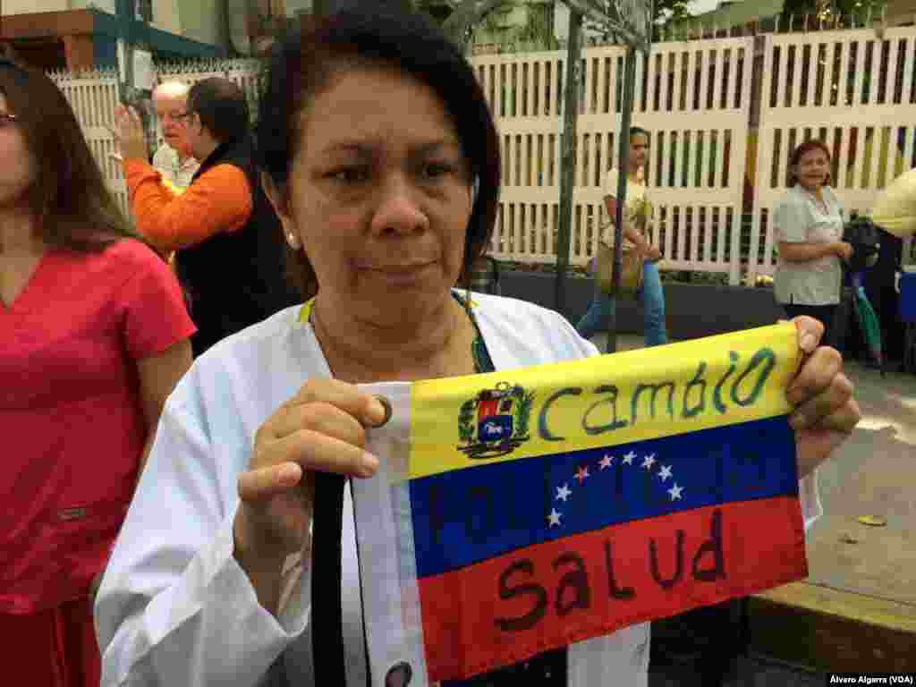 Venezuela Doctors protest