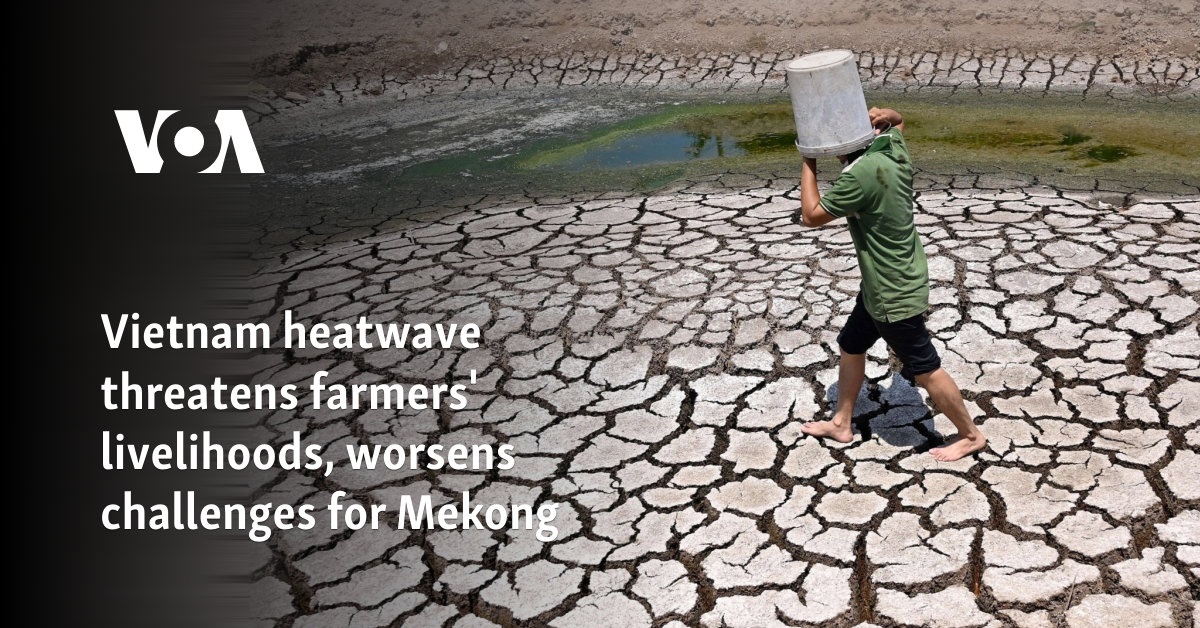 Vietnam heatwave threatens farmers' livelihoods, worsens challenges for Mekong