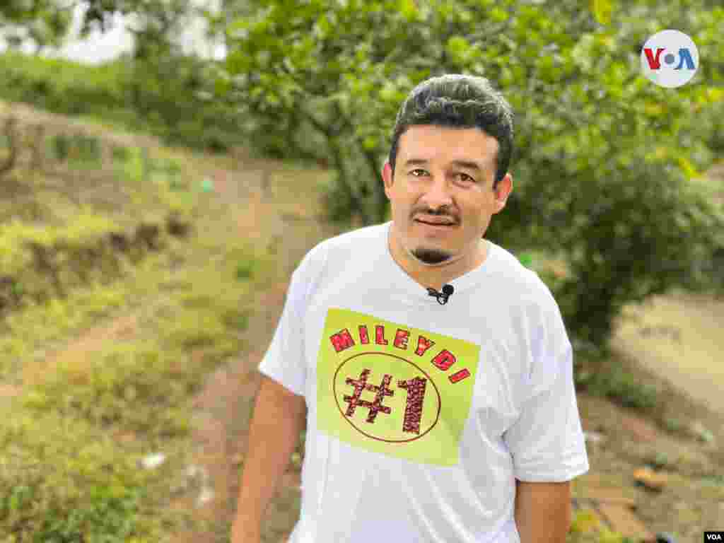 Ever Díaz, propietario de la finca de Milady, Chalatenango.