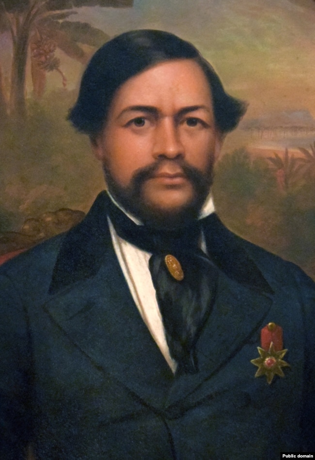 Portrait by an unknown artist of King Kamehameha III, who ruled from 1825 to 1854 and united Hawaiians under a constitutional monarchy.
