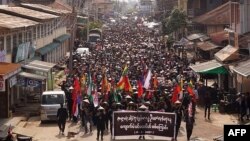 ကျောက်မဲမြို့က ကမ္ဘာလုံးဆိုင်ရာ နွေဦးတော်လှန်ရေး လှုပ်ရှားမှု
