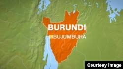Ramani ya Burundi.