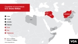 Countries Where U.S. Drone Strikes Have Been Conducted