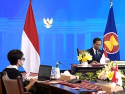 Presiden Joko Widodo dan Menteri Luar Negeri Retno Marsudi. Menlu mengatakan Presiden Jokowi yang memahami adanya dinamika yang sangat tinggi di kawasan yang berpotensi mengancam stabilitas.(Foto: Courtesy/Biro Setpres)