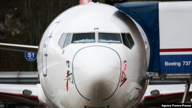 FILE - In this Nov. 18, 2020, photo, a Boeing 737 MAX airliner at the Boeing Factory in Renton, Washington.