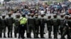 Police Block Anti-Government Protest in Venezuela,Tear Gas Fired