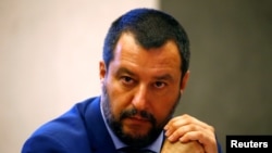 Matteo Salvini à Rome le 20 juin 2018. 