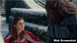 A scene from the latest trailer of Beauty and the Beast