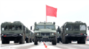 Вездеходы пехоты ГАЗ «Тигр» (В) и мобильные ракетные комплексы малой дальности «Искандер-М» гарнизона Российской армии в Санкт-Петербурге