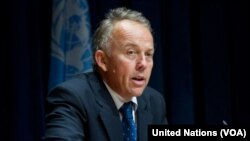 Ambassador Michael Keating, the U.N. envoy to Somalia, is warning against corruption practices as the country's electoral body begins to register candidates for the February 8 presidential election. (United Nations/VOA)