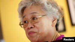 Myunghee Bae, the mother of Kenneth Bae, is pictured during an interview with Reuters in Lynnwood, Washington August 7, 2013. 