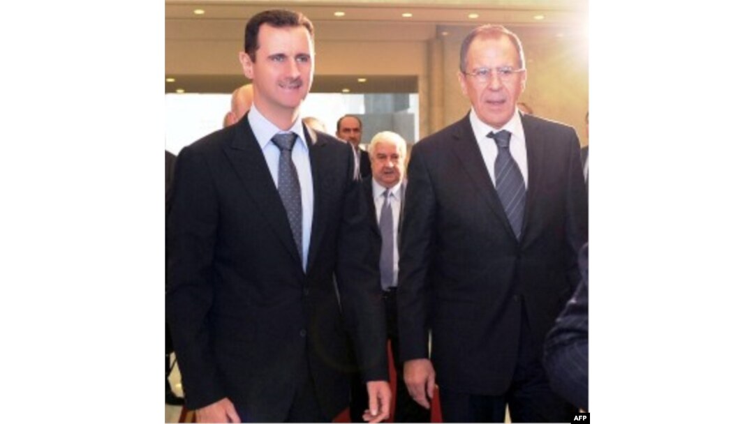 Bashar al-Assad va Rossiya Tashqi ishlar vaziri Bashar al-Assad, Damashq, 7-fevral 2012