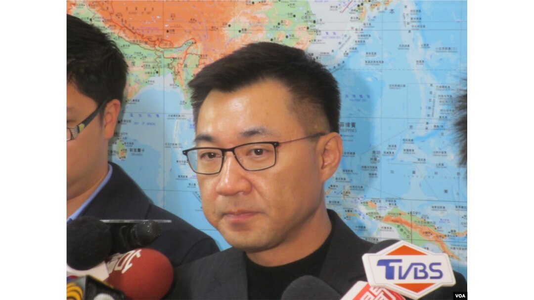 台湾在野党国民党立委江启臣(美国之音张永泰拍摄)