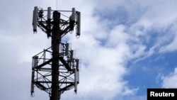 A telecommunications tower