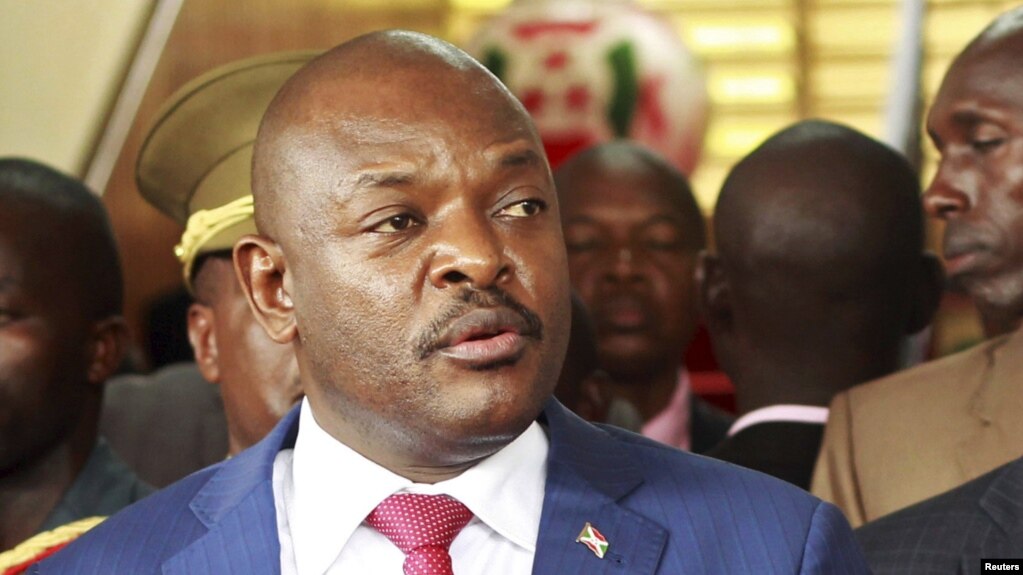 Le président Pierre Nkurunziza, Bujumbura, Burundi, 23 février 2016.