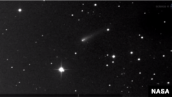 Comet ISON as seen in September by astronomer Nirmal Paul of the Canary Islands. (NASA)