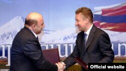 Meeting between Alexey Miller, Chairman of the Gazprom Management Committee and Armen Movsisyan, Minister of Energy and Natural Resources of the Republic of Armenia, January 16, 2014