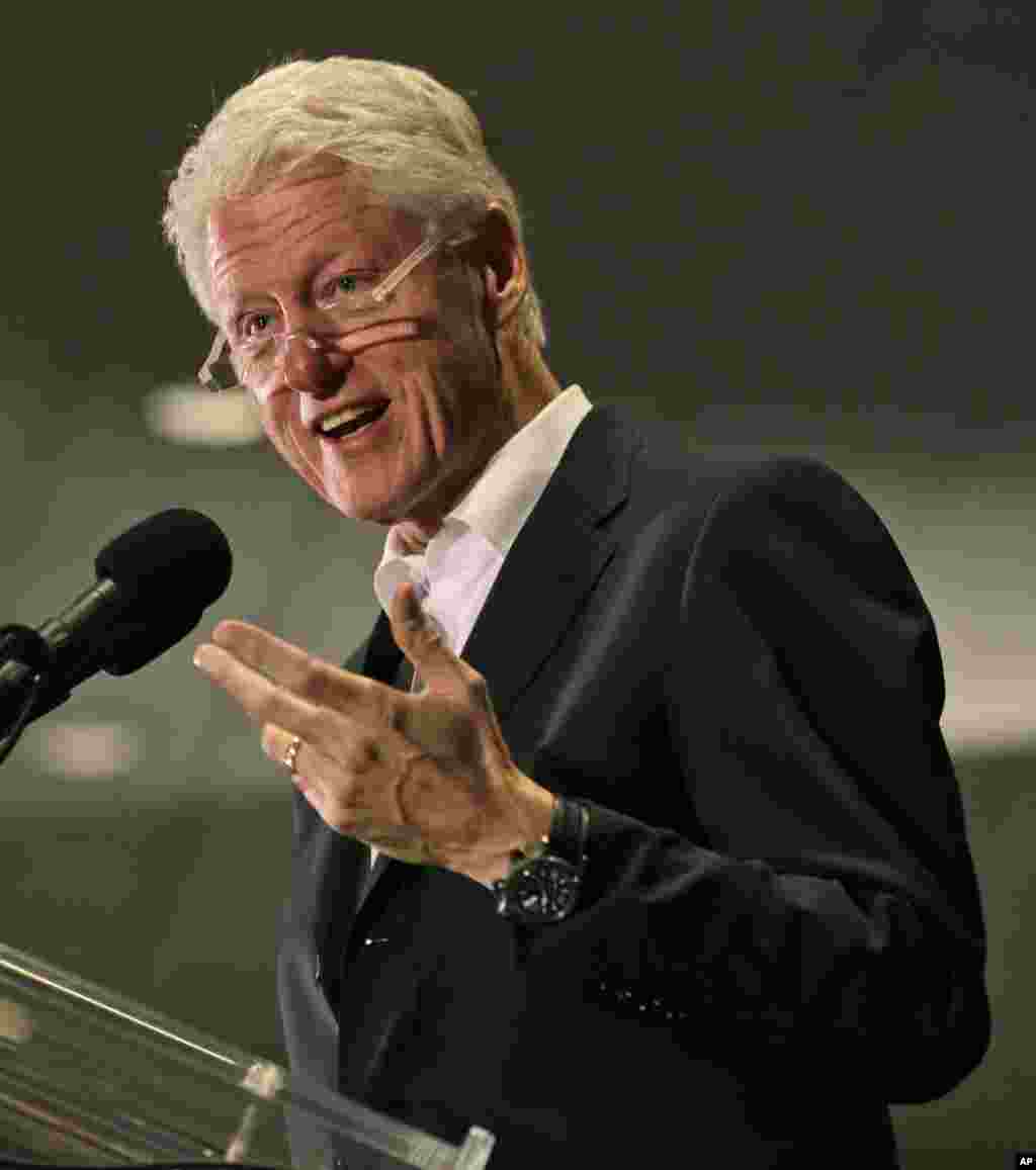 Former U.S. President Bill Clinton, pictured Oct. 29, 2013.