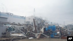 The crippled Fukushima Daiichi Nuclear Power plant is seen in Fukushima Prefecture in this undated handout photo released by Tokyo Electric Power Co, 14 Apr 2011