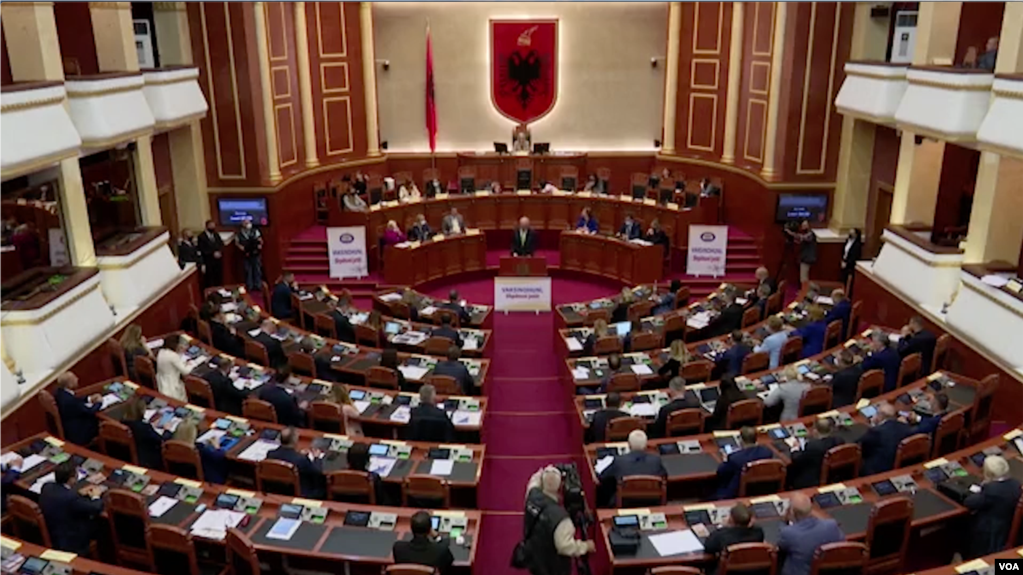 Albanian Parliament in a plenary session Albania 