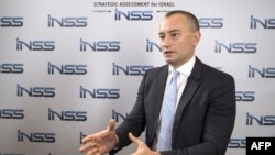 FILE - Nickolay Mladenov, UN Special Coordinator for the Middle East Peace Process, speaks during an interview on Jan. 30, 2018 in the Israeli city of Tel Aviv.