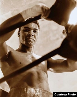 លោក Muhammad Ali កំពុង​ហ្វឹកហាត់​នៅ Madison Square Garden កាលពី​ឆ្នាំ១៩៦៧។ (រូបថត​ផ្តល់​ឲ្យ​ដោយ George Kalinsky)
