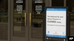 华盛顿史密森学会国家航空航天博物馆在部分政府关闭期间关闭。（2019年1月4日）
