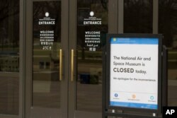Salah satu museum Smithsonian yang tutup akibat penutupan sebagian kegiatan pemerintah, 4 Januari 2019 di Washington.