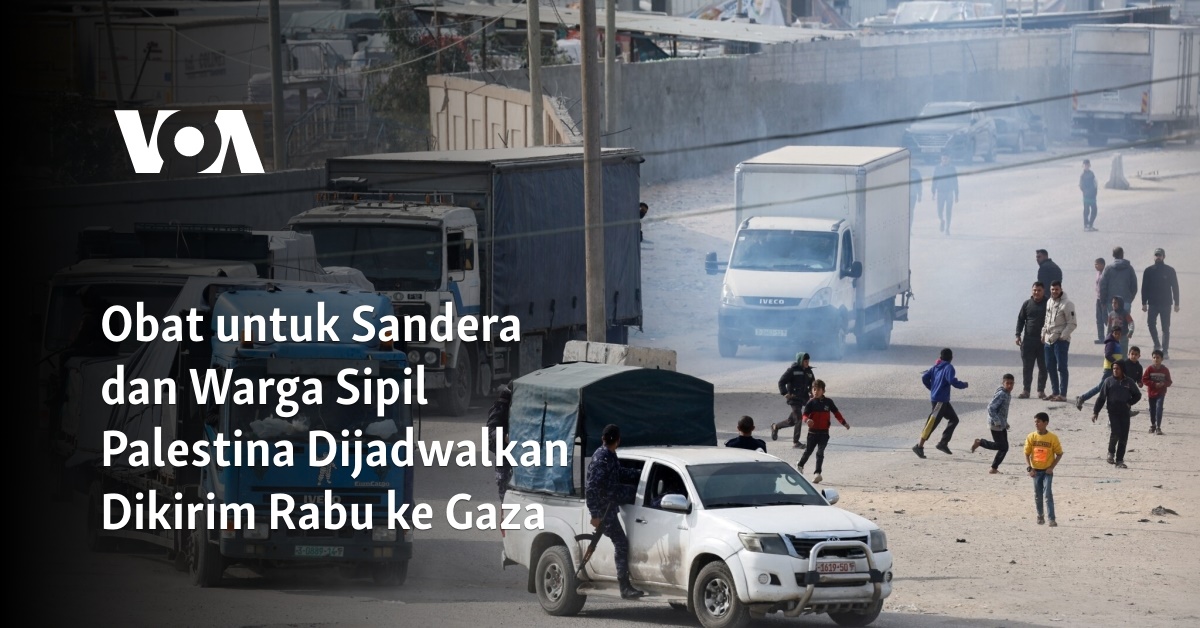 Obat untuk Sandera dan Warga Sipil Palestina Dijadwalkan Dikirim Rabu ke Gaza