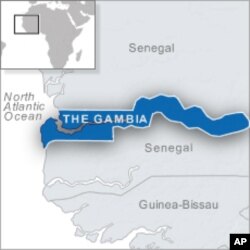 The Gambia map