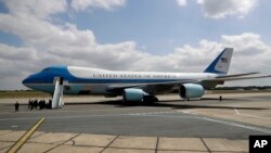 تصویر آرشیوی از هواپیمای ویژه رئیس جمهوری ایالات متحده، موسوم به «ایر فورس وان» 