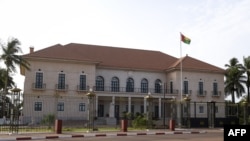 FILE - The Presidential Palace, the residence of the President of Guinea-Bissau, is pictured on May 9, 2017, in Bissau. 