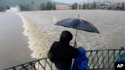 2일 홍수로 범람한 체코 프라하.