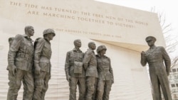 Statue generala Ajzenhauera i vojnika uoči Dana D (Ljubaznošću: Eisenhower Memorial Commission)
