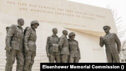 Statue generala Eisenhowera i vojnika uoči Dana D (Ljubaznošću: Eisenhower Memorial Commission)