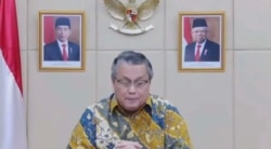 Gubernur Bank Indonesia (BI), Perry Warjiyo, Jumat 20 Agustus 2021, (Foto: VOA/Anugerah Andriansyah)